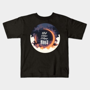 Stunning Solar Eclipse, Total Solar Eclipse Astronomy Art Kids T-Shirt